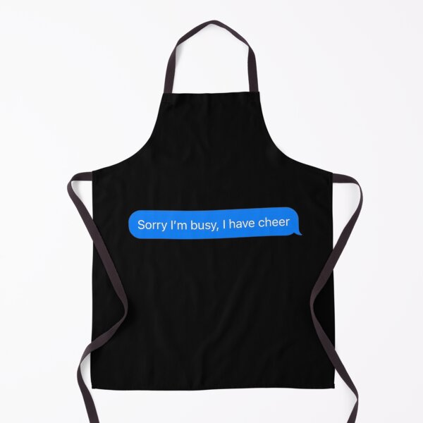 Item preview, Sorry I'm Busy, I Have Cheer Text Message Black - Funny Gym designed and sold by GymWearDepot.