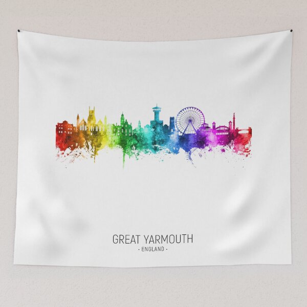 Item preview, Great Yarmouth England Skyline designed and sold by ArtPrints.