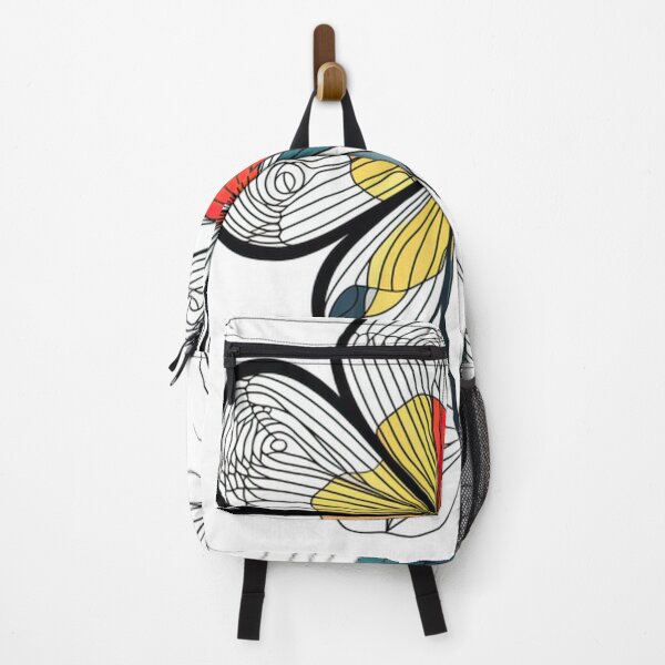 Item preview, Colorful Abstract Flower with Floral Lines - Caricature Style designed and sold by PaintbrushPlace.