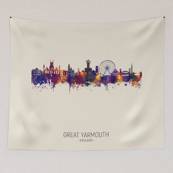 Item preview, Great Yarmouth England Skyline designed and sold by ArtPrints.