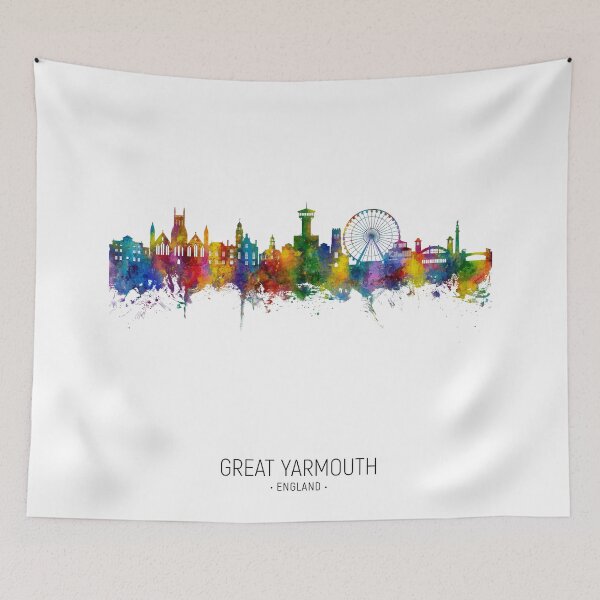 Item preview, Great Yarmouth England Skyline designed and sold by ArtPrints.