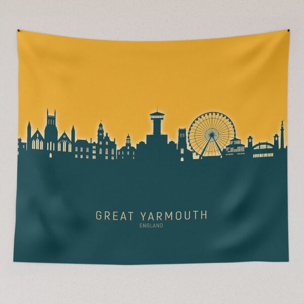 Item preview, Great Yarmouth England Skyline designed and sold by ArtPrints.