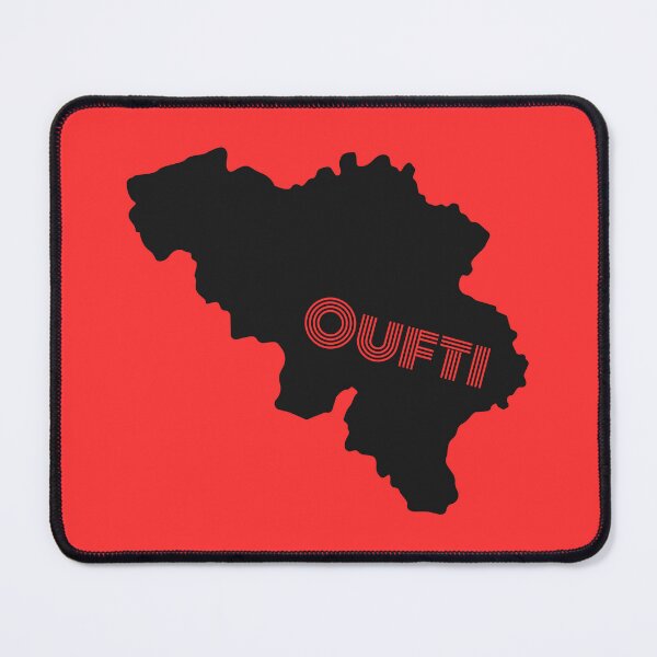 Item preview, Phew! belgian expression of Liège in black and red designed and sold by PausePapote.