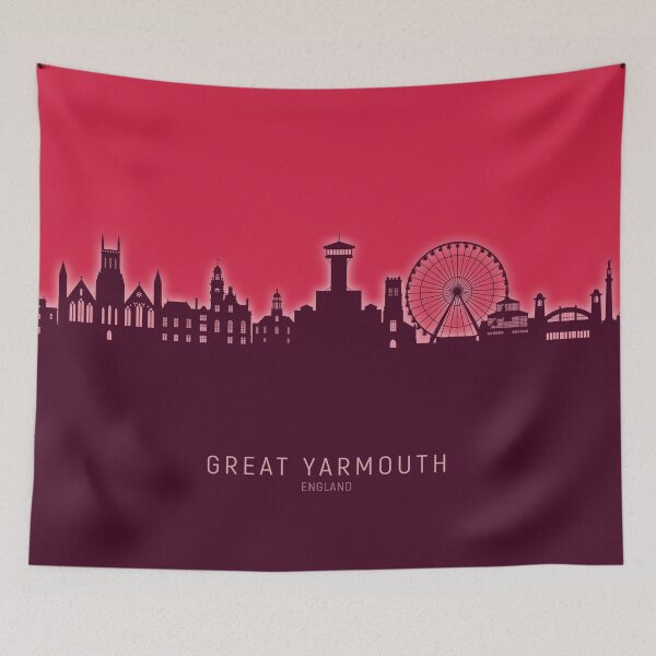 Item preview, Great Yarmouth England Skyline designed and sold by ArtPrints.