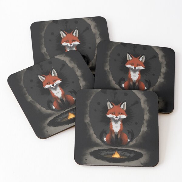 Item preview, Fireside Bliss: A Happy Fox Hole with Fire T-Shirt designed and sold by meesin-shop.