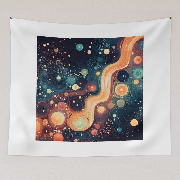 Item preview, Cosmic patterns: Planet formation orange light moving  designed and sold by Muangluang.
