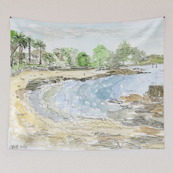 Item preview, Balmoral Beach from Rocky Point designed and sold by CeciliaBell.