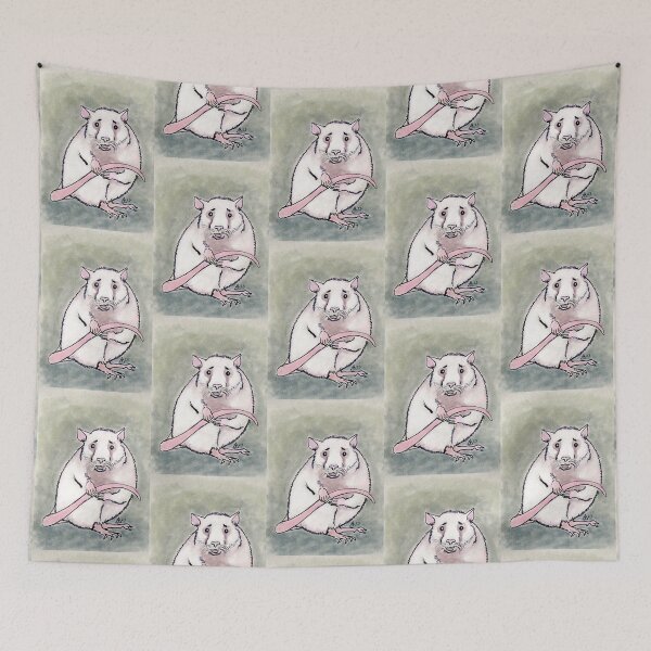 Item preview, Worried Rat in Pastels designed and sold by LiszaB.