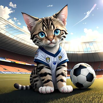 Playing Soccer Cat Soccer Jersey Custom Name Cat Playing Soccer