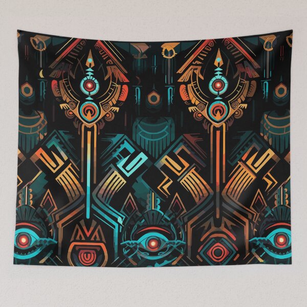 Item preview, Futuristic Tribes: A Fusion of Patterns and Technology Design Collection designed and sold by KaonDesign.