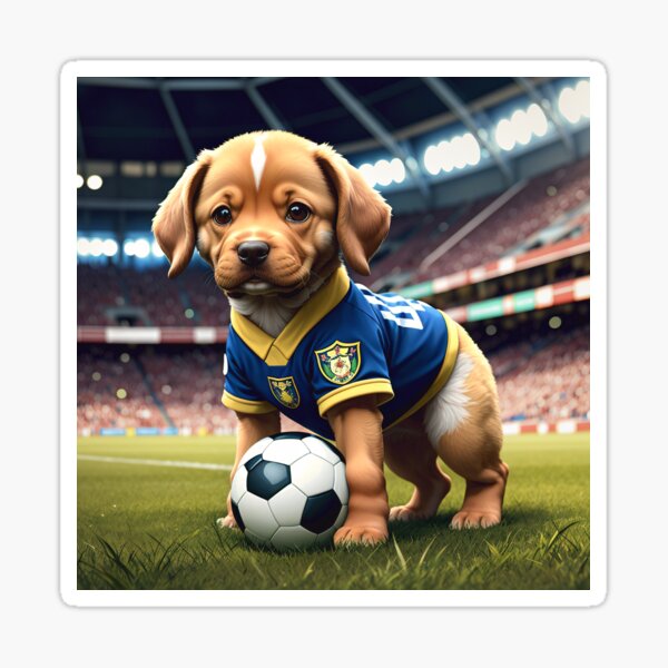 Dog Football Game Day Funny Team Sports Soccer' Sticker