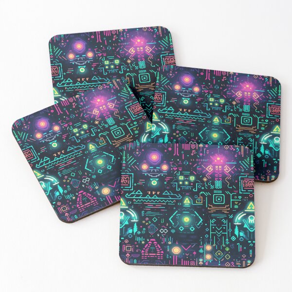 Item preview, Futuristic Tribes: A Fusion of Patterns and Technology Design Collection designed and sold by KaonDesign.