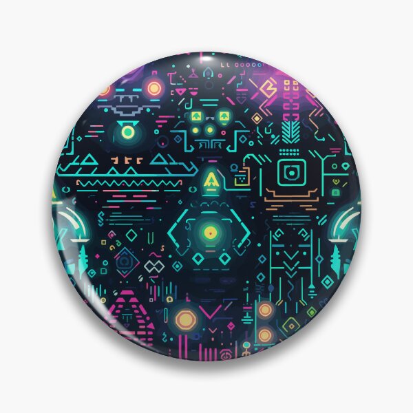 Item preview, Futuristic Tribes: A Fusion of Patterns and Technology Design Collection designed and sold by KaonDesign.
