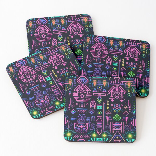 Item preview, Futuristic Tribes: A Fusion of Patterns and Technology Design Collection designed and sold by KaonDesign.