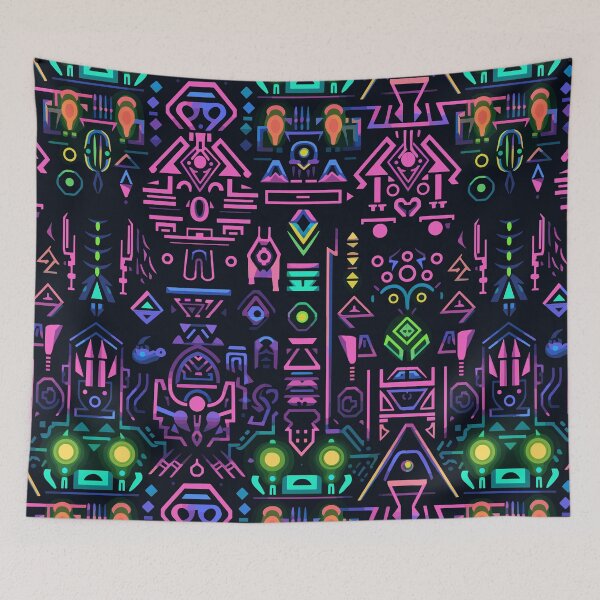 Item preview, Futuristic Tribes: A Fusion of Patterns and Technology Design Collection designed and sold by KaonDesign.
