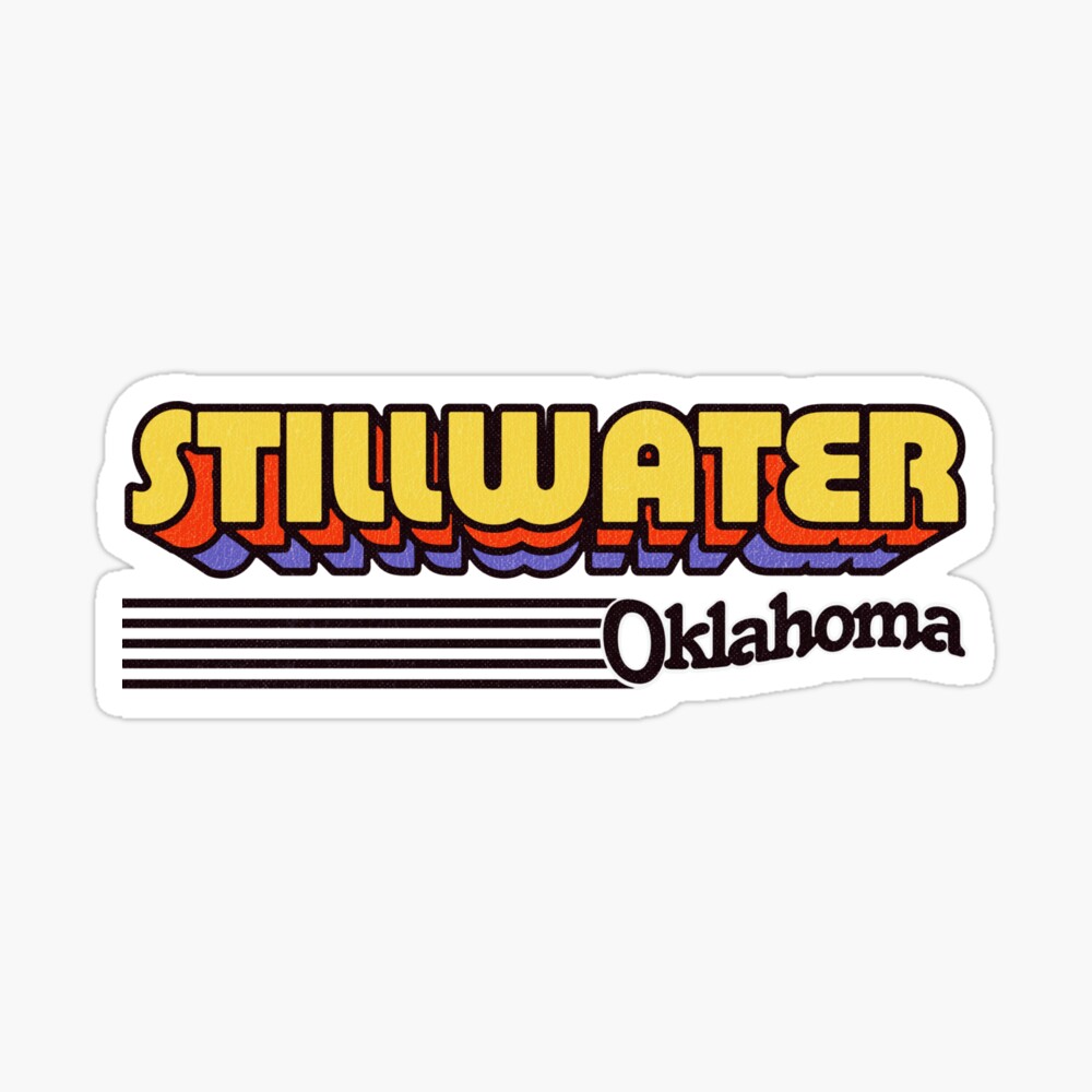 Stillwater, Oklahoma | Retro Stripes Sticker