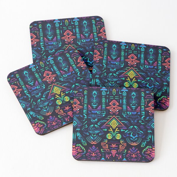 Item preview, Futuristic Tribes: A Fusion of Patterns and Technology Design Collection designed and sold by KaonDesign.