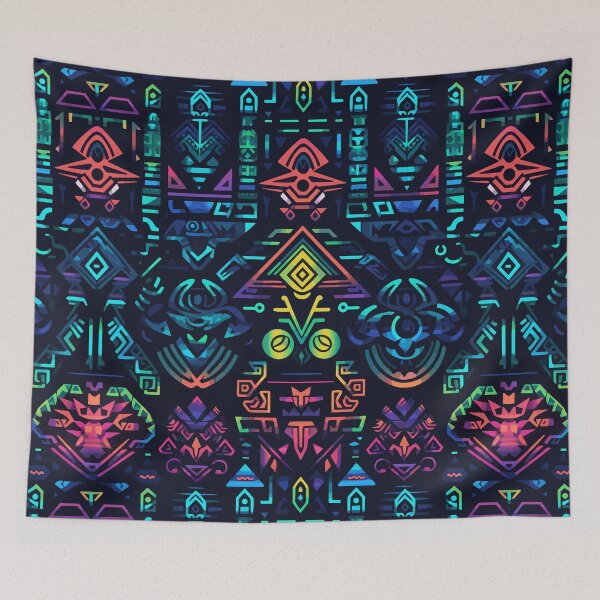 Item preview, Futuristic Tribes: A Fusion of Patterns and Technology Design Collection designed and sold by KaonDesign.