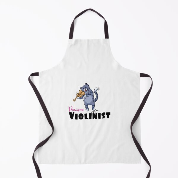 Item preview, Pawsome Violinist - cat paying violin cartoon - funny violinist kitty pun designed and sold by JyayasiDesigns.
