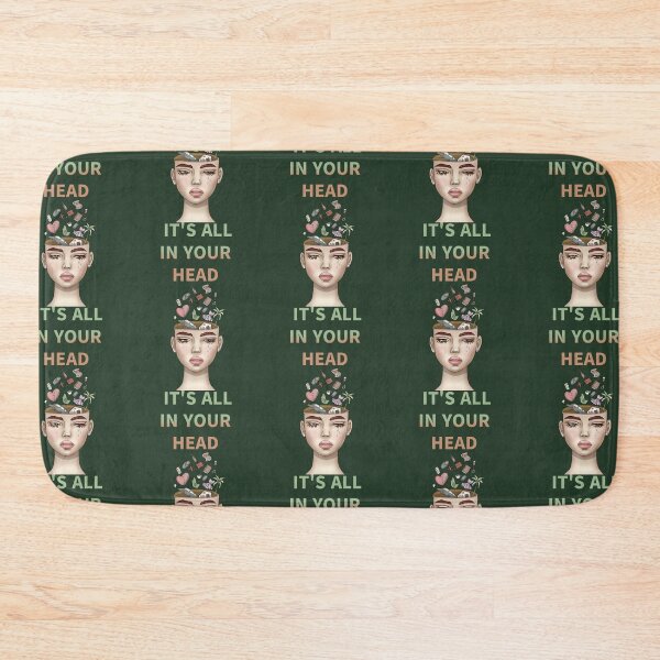 Item preview, its all in your head, surreal illustration designed and sold by La Loca.