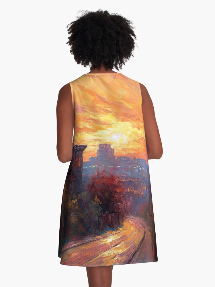 Astro-City  A-Line Dress for Sale by goneblome