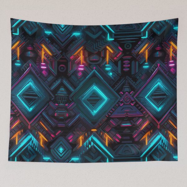 Item preview, Futuristic Tribes: A Fusion of Patterns and Technology Design Collection designed and sold by KaonDesign.