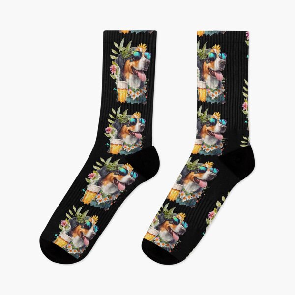 Item preview, Bernese Mountain Dog Summer Vibes Doggo designed and sold by GO SHIRT-TEE.