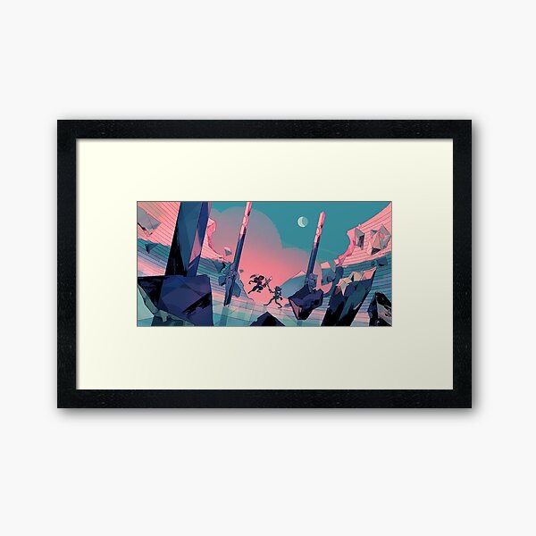 Twilight training Framed Art Print