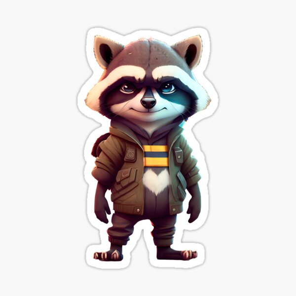 Rhia, Raccoon Gangster of Love Sticker
