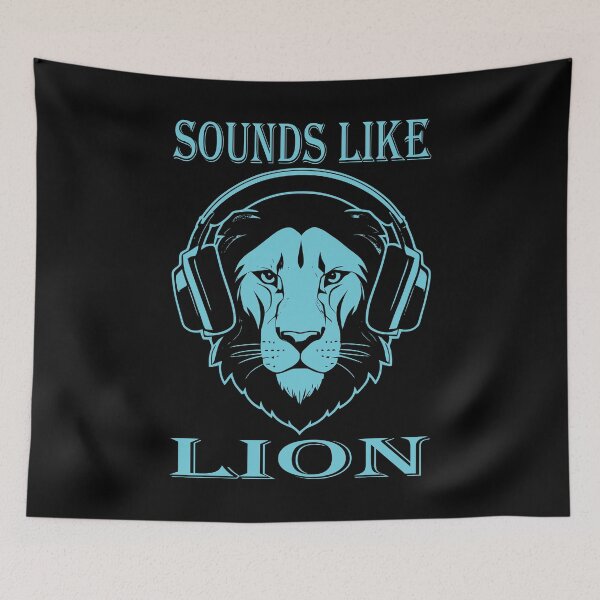 Item preview, Sounds Lion Cyan designed and sold by Soulemotion.