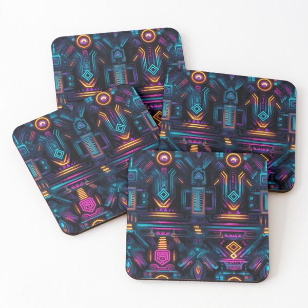 Item preview, Futuristic Tribes: A Fusion of Patterns and Technology Design Collection designed and sold by KaonDesign.