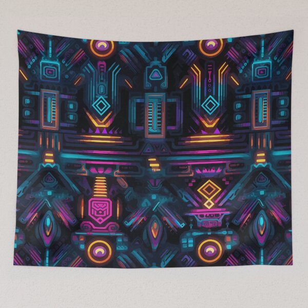 Item preview, Futuristic Tribes: A Fusion of Patterns and Technology Design Collection designed and sold by KaonDesign.