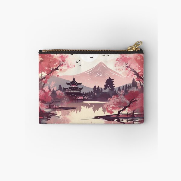 Item preview, Harmony in Sakura Valley - Traditional Oriental Japanese Landscape designed and sold by Theflyingart.