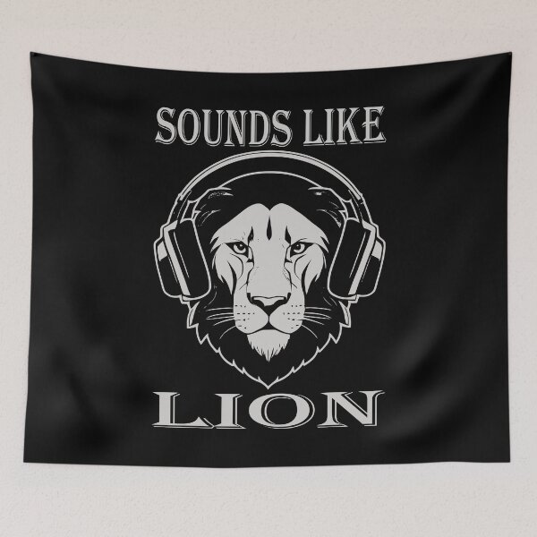 Item preview, Sounds Lion Grey designed and sold by Soulemotion.