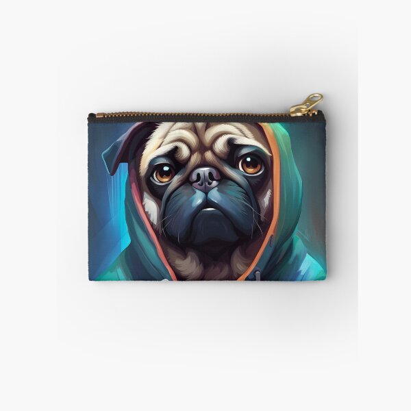 Item preview, Pug in a Hoodie designed and sold by Ameiva-Apparel.