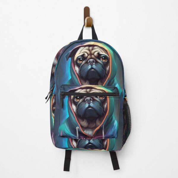 Item preview, Pug in a Hoodie designed and sold by Ameiva-Apparel.