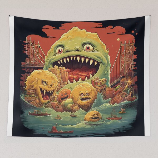 Item preview, Nachos Monster Destroy designed and sold by AndyreiSman.