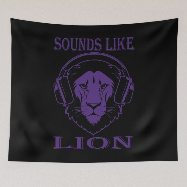Item preview, Sounds Lion Indigo designed and sold by Soulemotion.