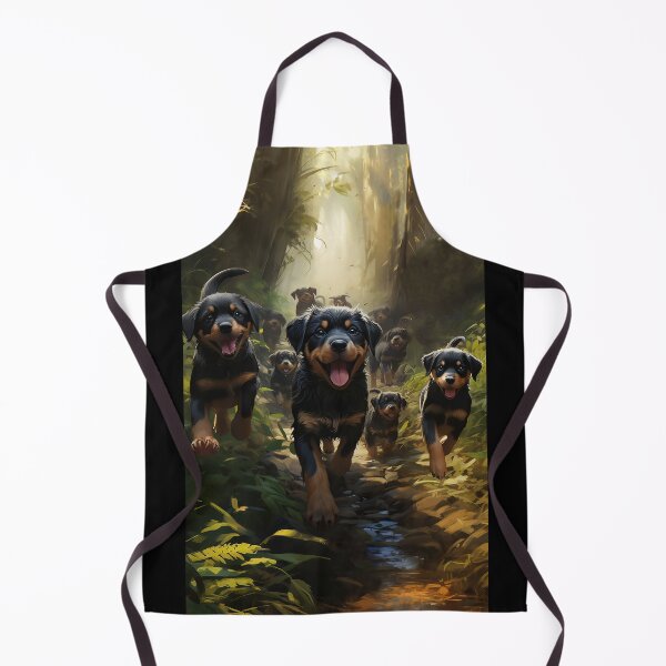 Item preview, Rottweiler puppies in the forest designed and sold by ebrawne.