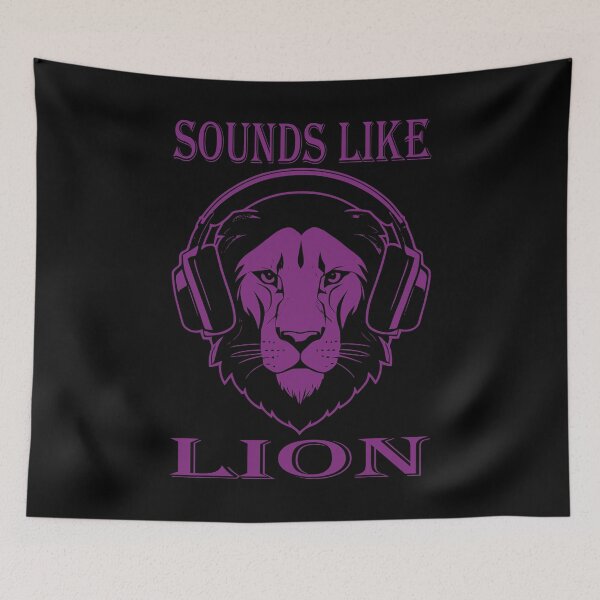 Item preview, Sounds Lion Purple designed and sold by Soulemotion.