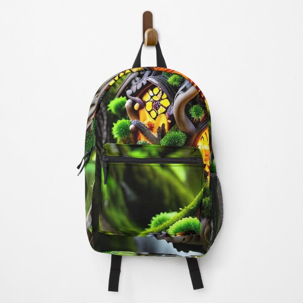 Item preview, A detailed beautiful lush Fairycore Elf forest designed and sold by PixieDustAIArt.