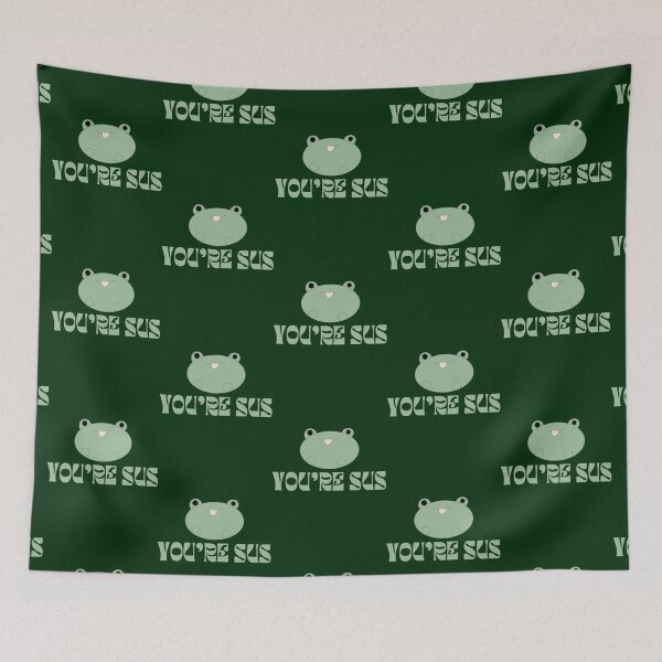 Item preview, You_re Sus Cute Frog Green Design designed and sold by JasmineLotu.