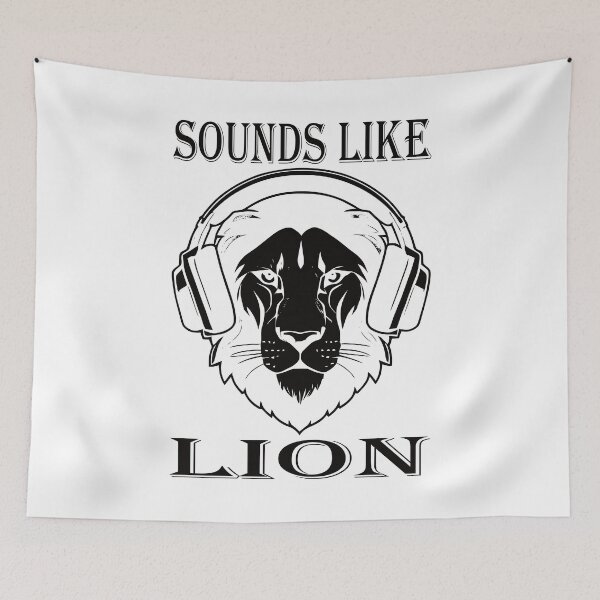 Item preview, Sounds Lion Black designed and sold by Soulemotion.