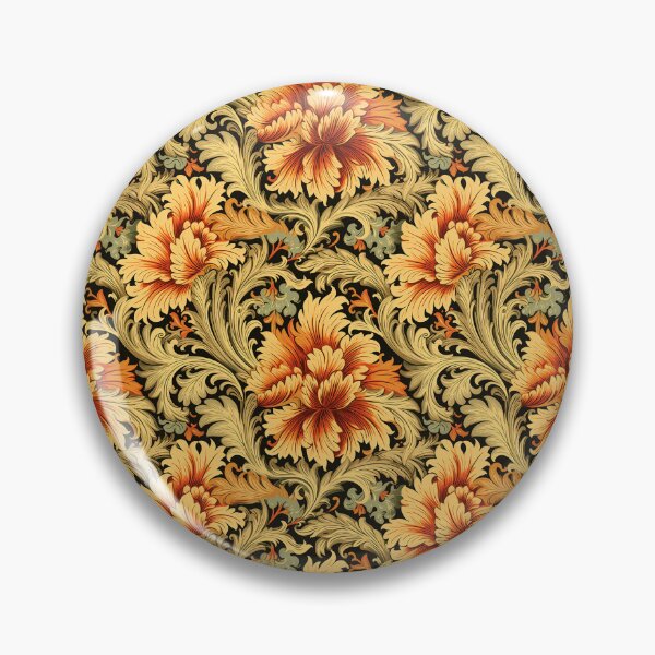 Item preview, Orange Floral Repeat designed and sold by ZOS HOUSE.