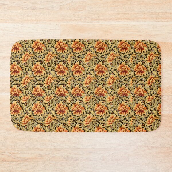 Item preview, Orange Floral Repeat designed and sold by ZOS HOUSE.