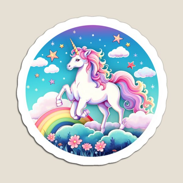 Magical Unicorn Sticker Collection Magnet for Sale by 2ndSept