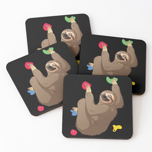 Item preview, Cat Sloth Climbing Mountaineering designed and sold by MooonTees.