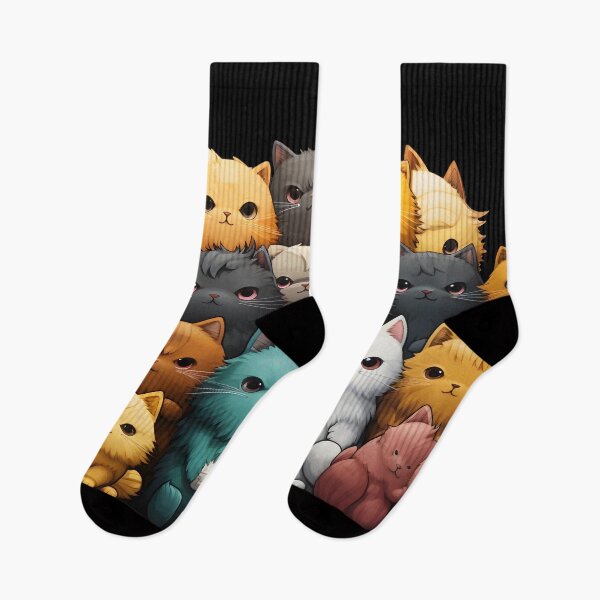 Item preview, Colorful Feline Extravaganza: A Kaleidoscope of Vibrant Cats designed and sold by BNCH44.