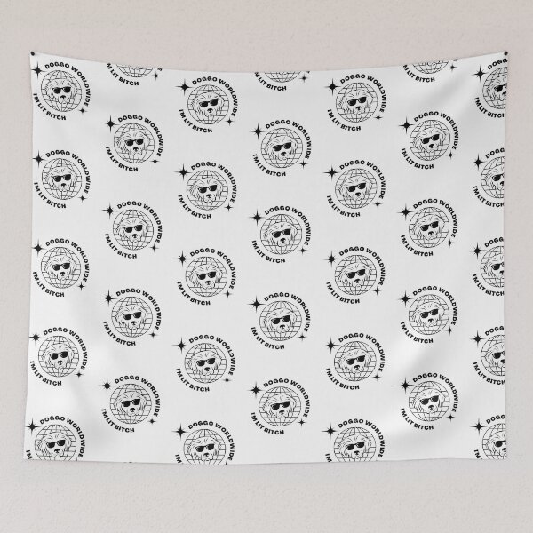 Item preview, Doggo Worldwide Cool Disco Dog Hilarious I'm Lit Bitch  designed and sold by mkzmerch.