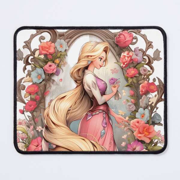 Item preview, Rapunzel medallion surrounded by flowers designed and sold by ladivinefactory.